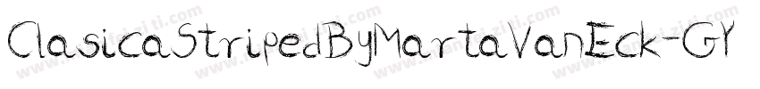 ClasicaStripedByMartaVanEck-GYga字体转换