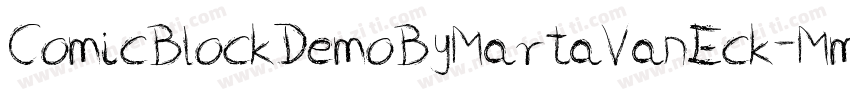 ComicBlockDemoByMartaVanEck-MmYJ字体转换