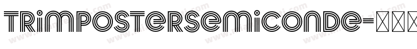 TrimPosterSemiConde字体转换