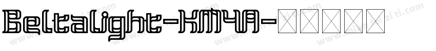 Beltalight-KM4A字体转换