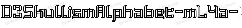 D3SkullismAlphabet-mL4a字体转换