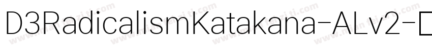 D3RadicalismKatakana-ALv2字体转换