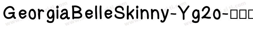 GeorgiaBelleSkinny-Yg2o字体转换