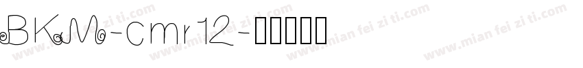 BKM-cmr12字体转换