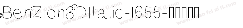 BenZion3DItalic-l655字体转换