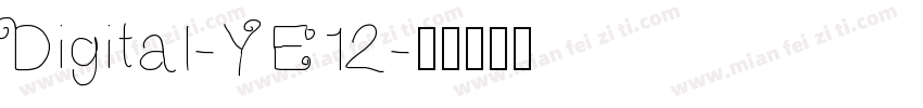 Digital-YE12字体转换
