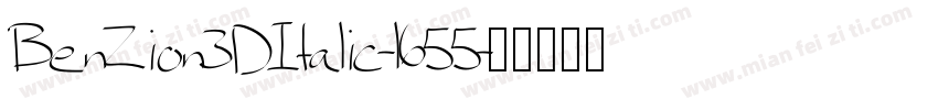 BenZion3DItalic-l655字体转换