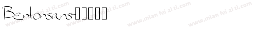 Bentonsans字体转换