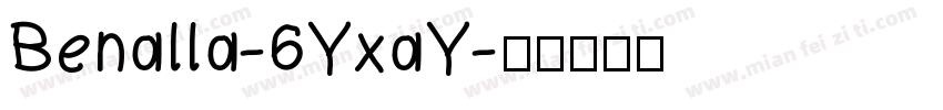 Benalla-6YxaY字体转换