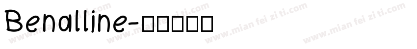 Benalline字体转换