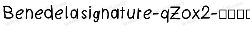 Benedelasignature-qZox2字体转换