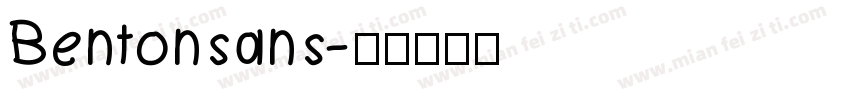 Bentonsans字体转换