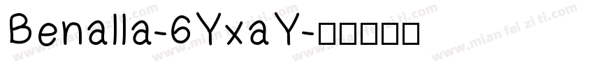 Benalla-6YxaY字体转换