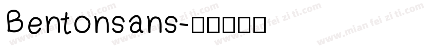 Bentonsans字体转换