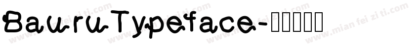 BauruTypeface字体转换