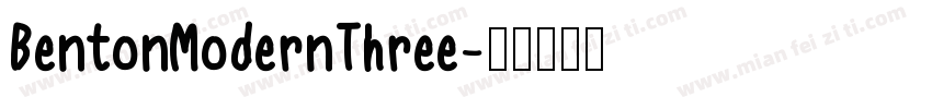 BentonModernThree字体转换