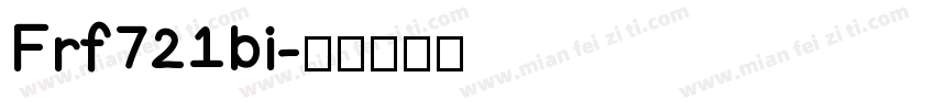 Frf721bi字体转换