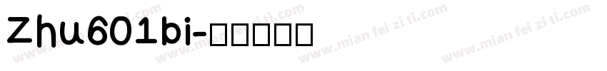 Zhu601bi字体转换
