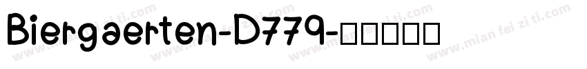 Biergaerten-D779字体转换