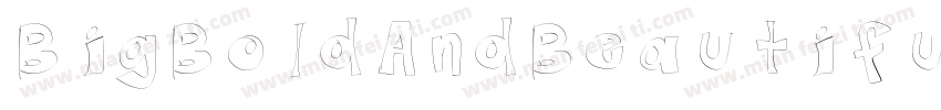 BigBoldAndBeautiful-rJE7字体转换