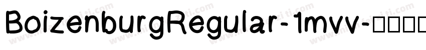 BoizenburgRegular-1mvv字体转换