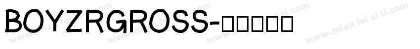 BOYZRGROSS字体转换
