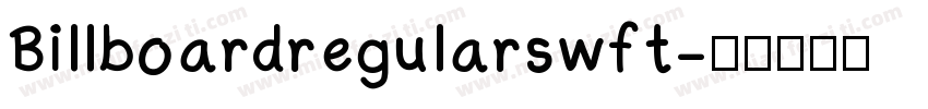 Billboardregularswft字体转换