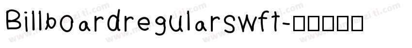 Billboardregularswft字体转换