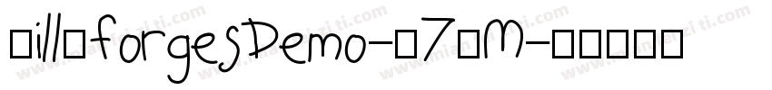 BillyforgesDemo-R7OM字体转换
