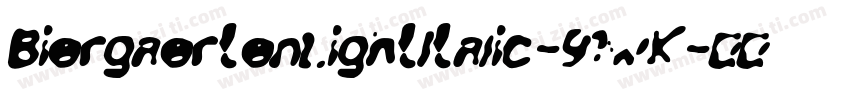 BiergaertenLightItalic-91wK字体转换