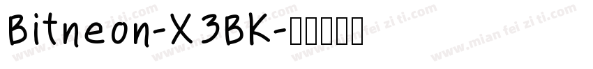 Bitneon-X3BK字体转换