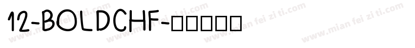 12-BOLDCHF字体转换