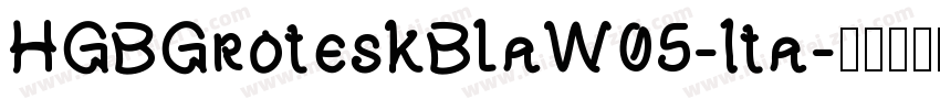 HGBGroteskBlaW05-Ita字体转换