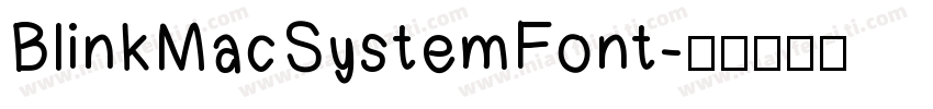 BlinkMacSystemFont字体转换