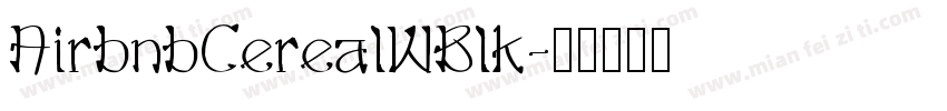 AirbnbCerealWBlk字体转换