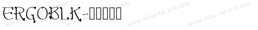 ERGOBLK字体转换