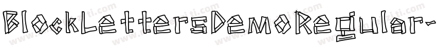 BlockLettersDemoRegular-wX4Z字体转换
