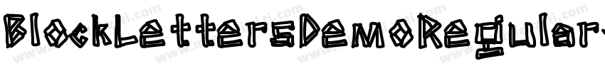 BlockLettersDemoRegular-wX4Z字体转换
