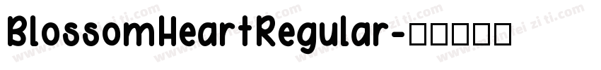 BlossomHeartRegular字体转换