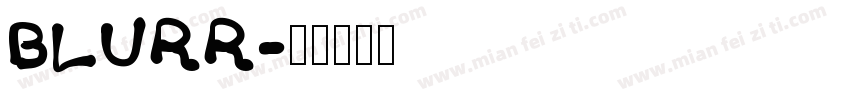 BLURR字体转换