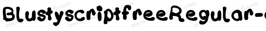 BlustyscriptfreeRegular-d9xPX字体转换