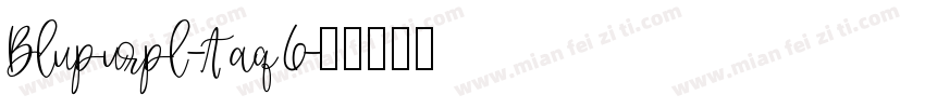 Blupurpl-Aaq6字体转换