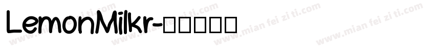LemonMilkr字体转换