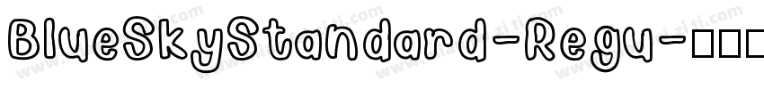 BlueSkyStandard-Regu字体转换