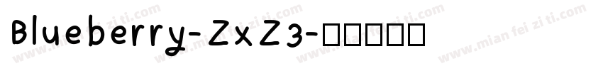 Blueberry-ZxZ3字体转换