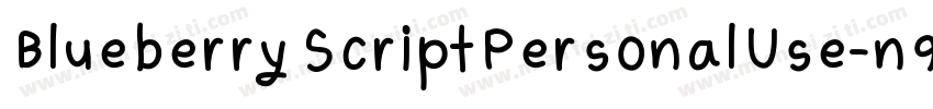 BlueberryScriptPersonalUse-n9YJ字体转换