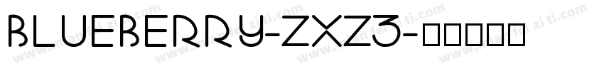 Blueberry-ZxZ3字体转换