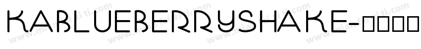 KABlueberryShake字体转换