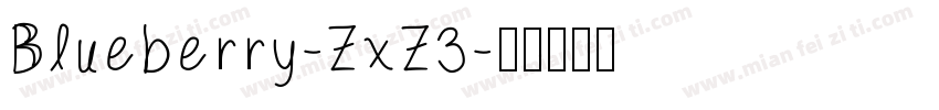 Blueberry-ZxZ3字体转换