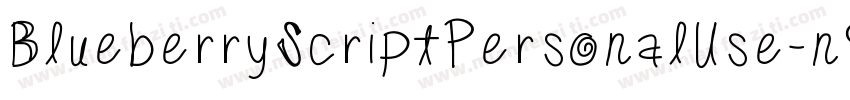 BlueberryScriptPersonalUse-n9YJ字体转换